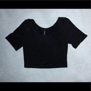black crop top